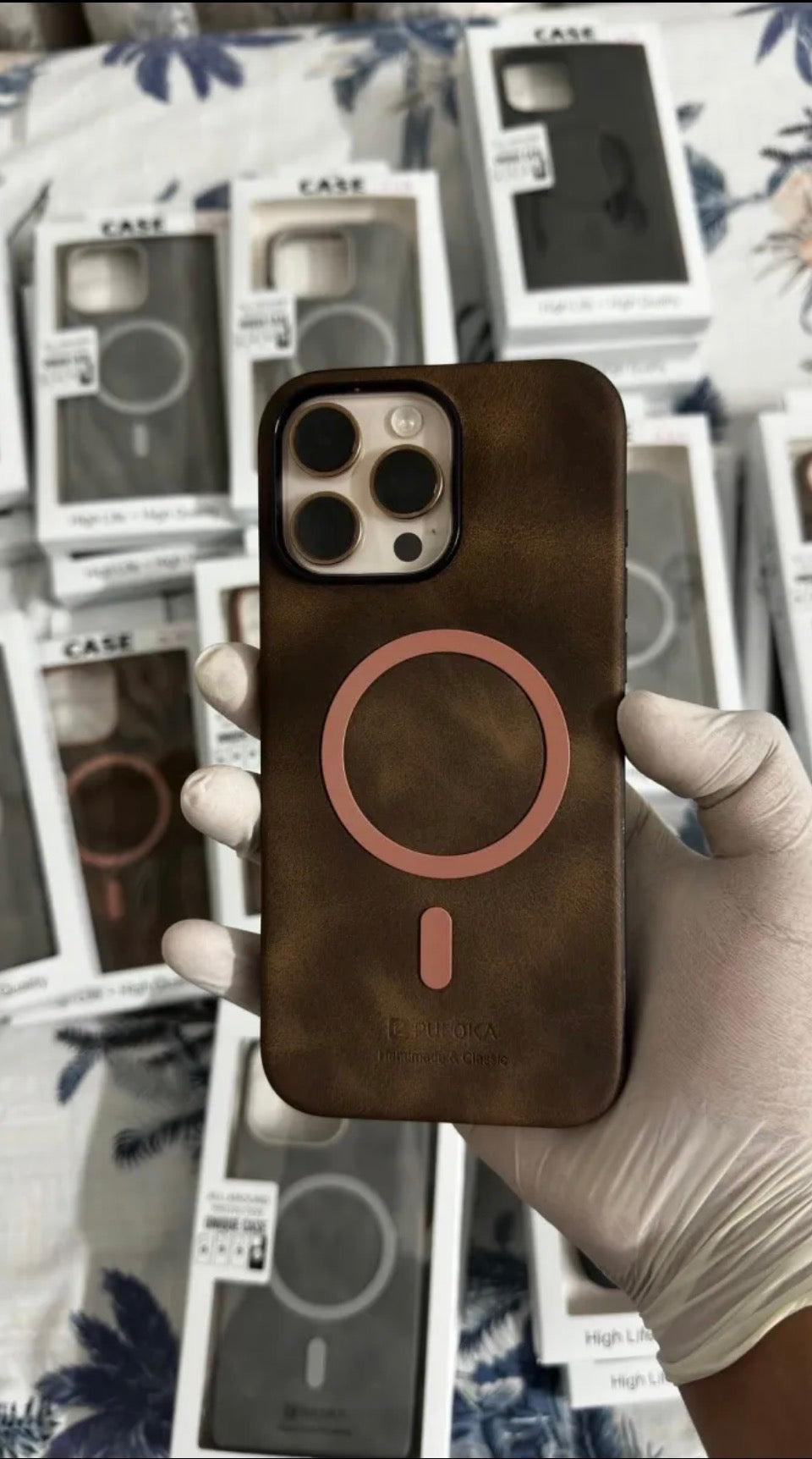 Fabric case in premium quality for iphone