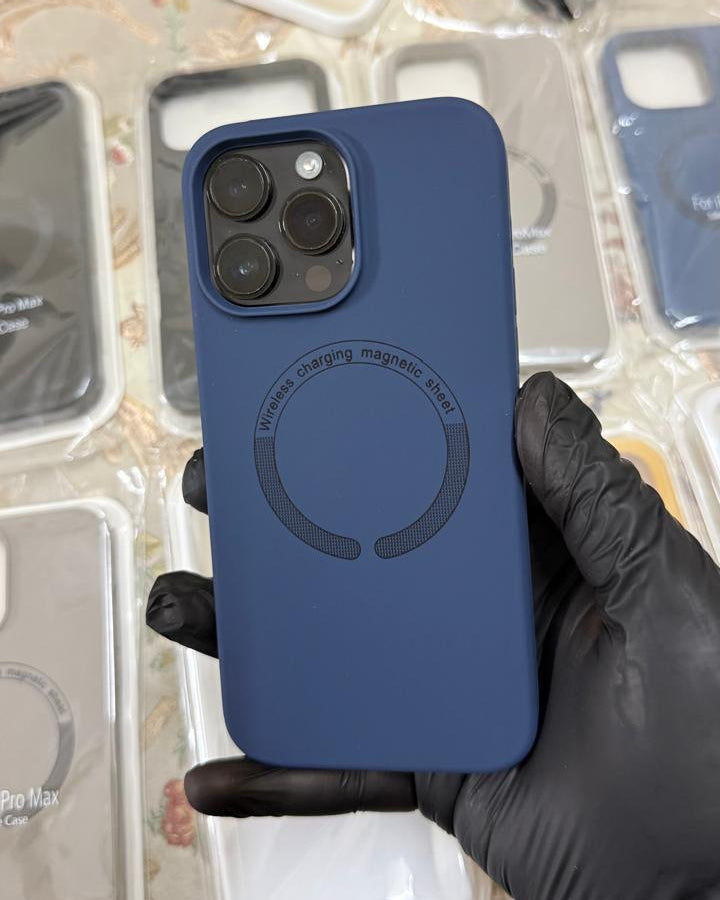 Silicon Case with Wireless Charging for IPhones